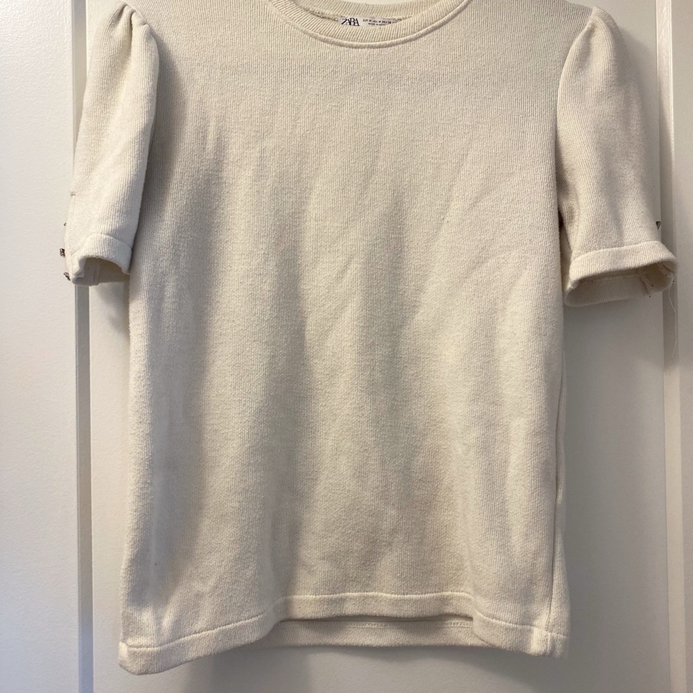 2 for $10 or 3 for $12- Zara Cream Knit Top